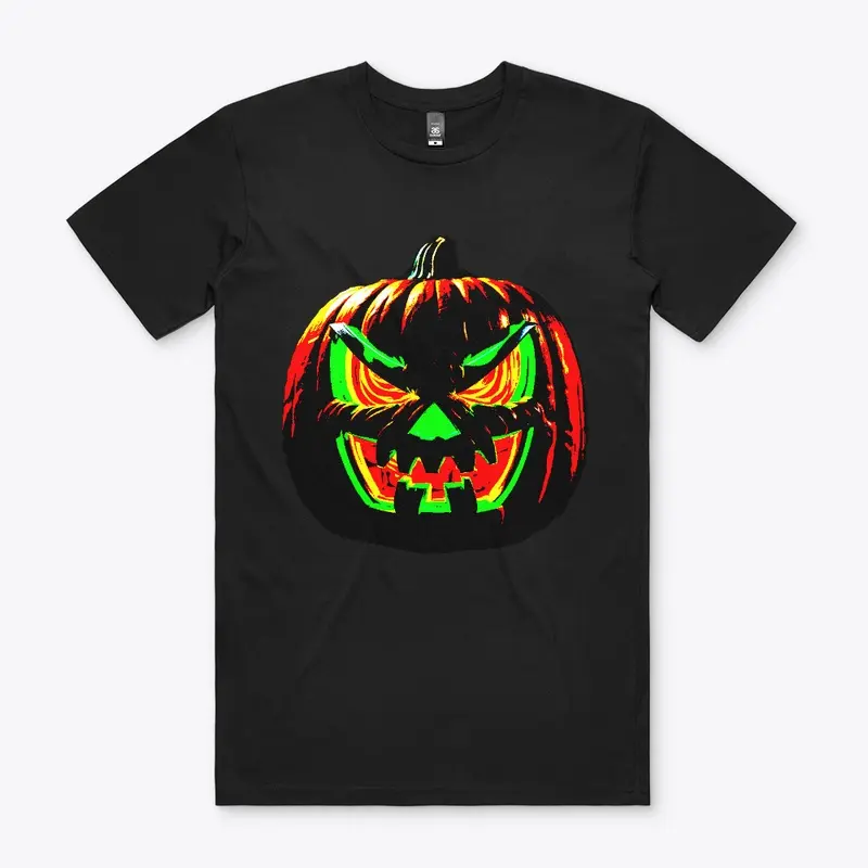 Neon Halloween Pumpkin Jack O' Lantern