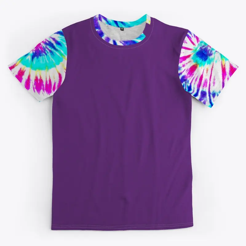 Tie Dye Style Sleeve Tee